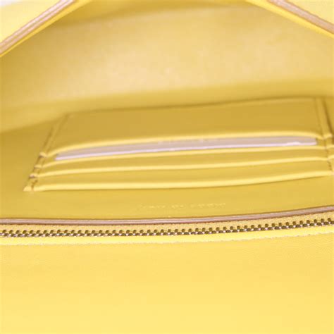 Céline Trotteur Yellow Leather Shoulder Bag (Pre